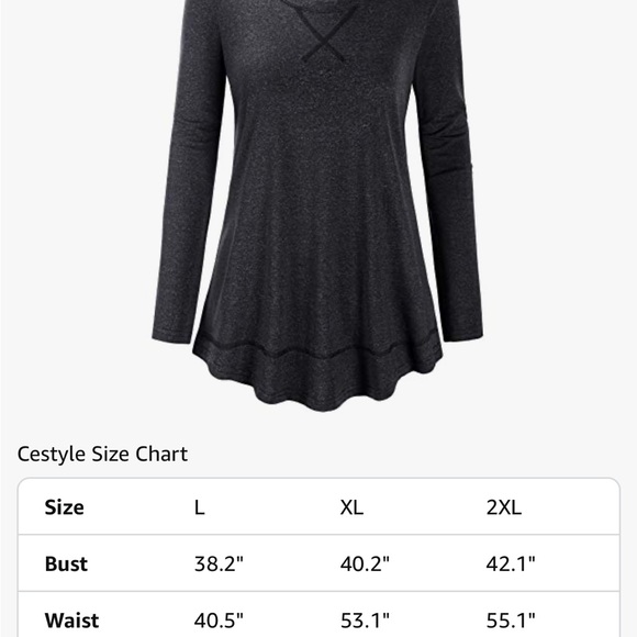 Dark Grey Long Sleeve Relaxed Exercise Shirt - 2XL - Picture 11 of 12